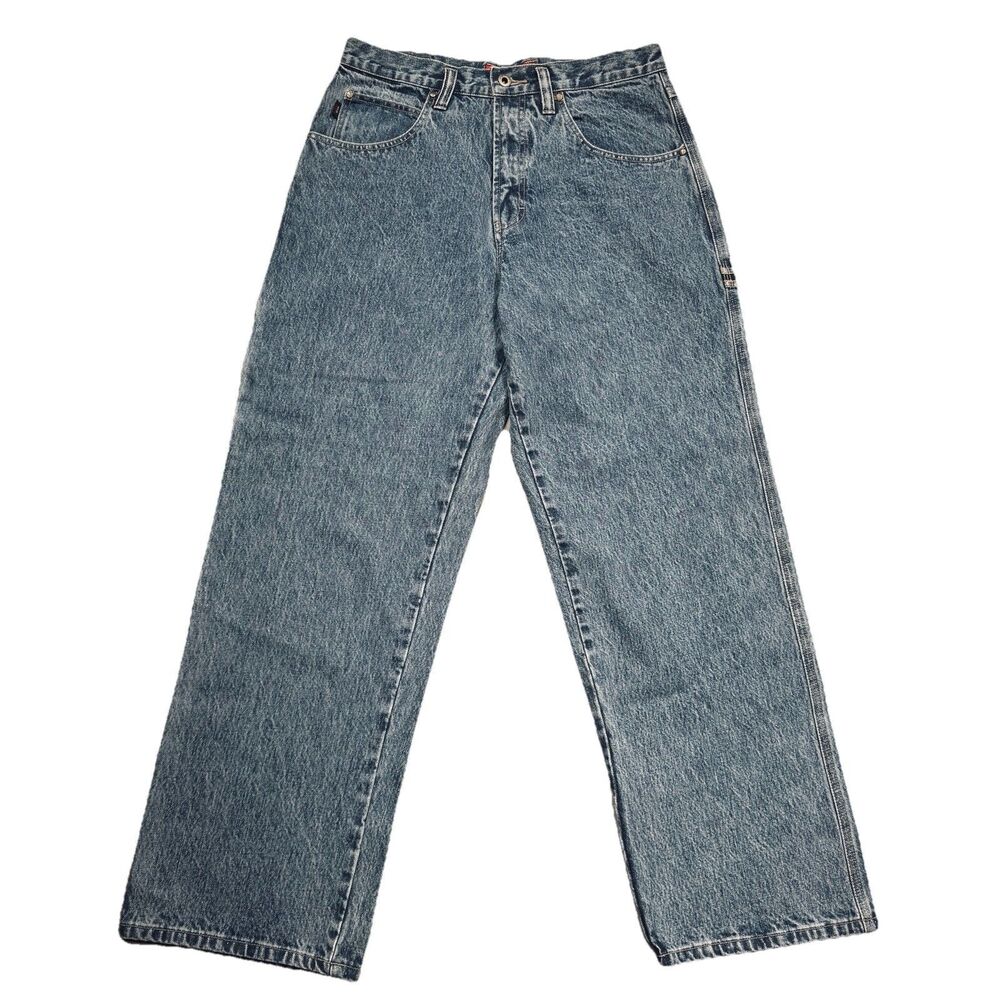 Y2K Union Bay Carpenter Jeans Mens 34x32 Actual 33x31 Blue Stone Cotton Denim - Picture 1 of 9